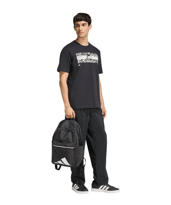 adidas Stadium Fans T-Shirt Schwarz - schwarz