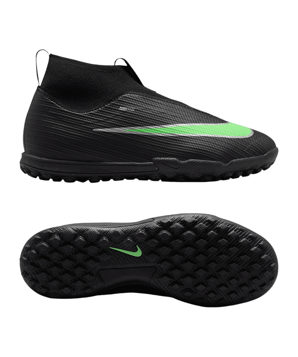 Nike Jr. Air Zoom Mercurial Superfly XI Academy High TF Shadow Kinderen Zwart K001 - zwart