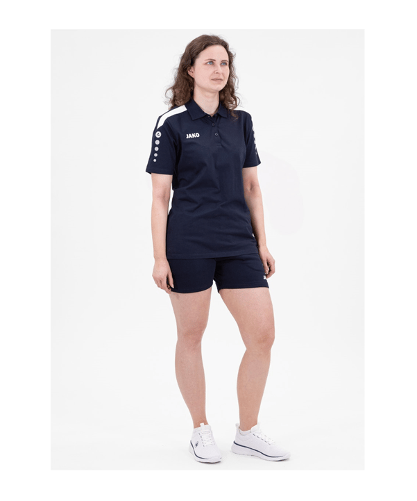 JAKO Power Poloshirt Damen Blau F900 - blau