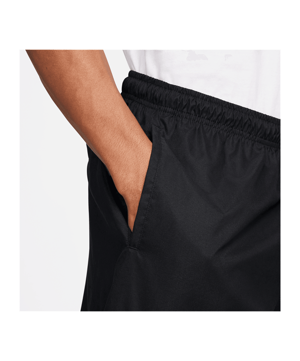 Nike Club Woven Short Schwarz Weiss F010 - schwarz