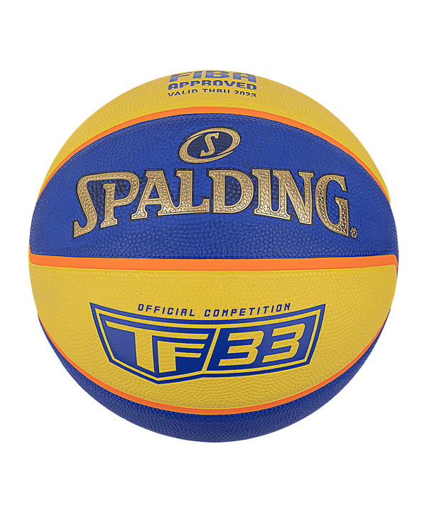 Spalding Tf-33 Gold Fiba Rubber Basketball Trainingsball Spielball Blau - blau