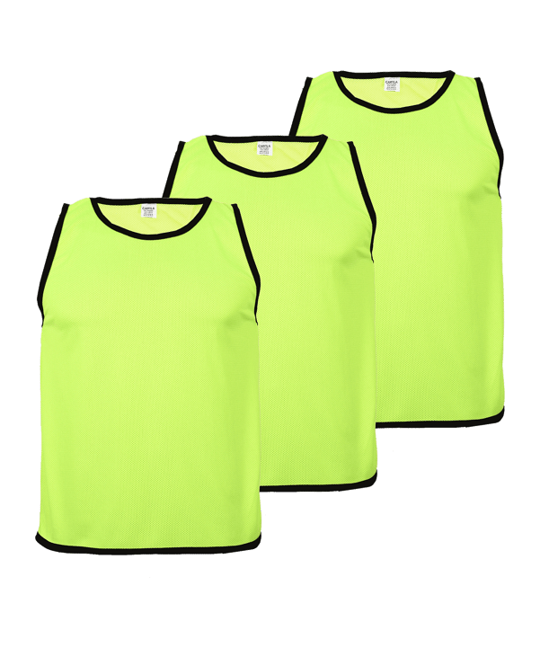 Cawila BIB Kennzeichnungshemden 3er Set | Gelb - gelb