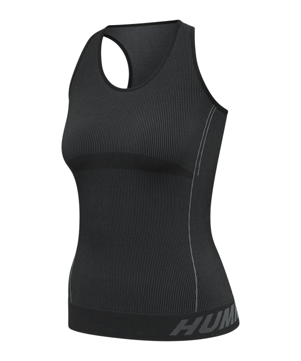 Hummel Te Christel Seamless Tanktop Damen Schwarz F1038 - schwarz