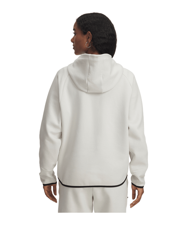 Under Armour Unstoppable Fleece Kapuzenjacke Damen Weiß F110 - weiss