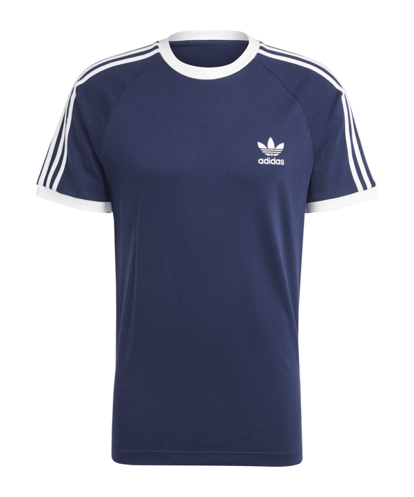 adidas Originals Adicolor Classics 3 Stripes Tee Blue Lifestyle