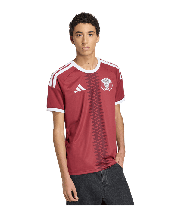 adidas QFA Qatar Maillot Home 2026 Rouge - rouge