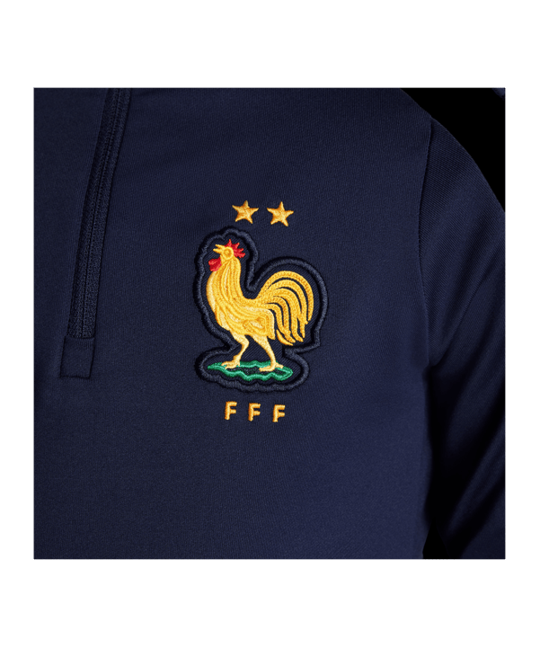 Nike Frankreich Drill Top EM 2024 Kids Blau F498 - blau