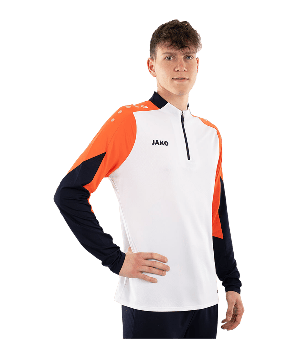 JAKO Dynamic Ziptop Sweatshirt Weiß F026 - weiss