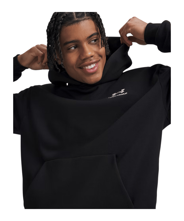 Under Armour Rival Flc Sweatshirt à capuche Noir C008 - noir