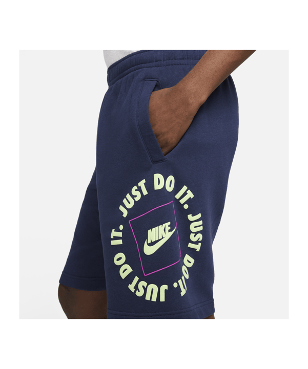 Nike Just Do It Fleece Short Blau F410 - blau
