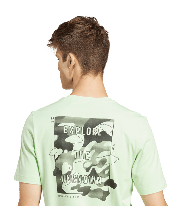 adidas City Escape Graphic T-Shirt Grün - gruen