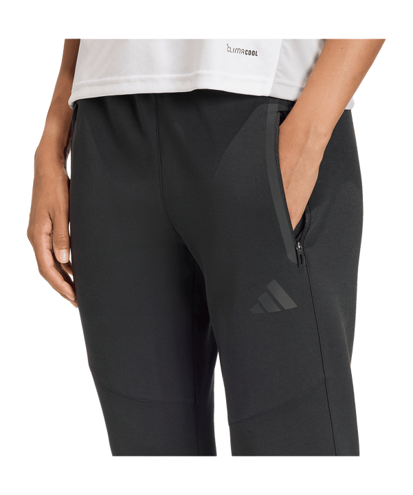 adidas Tiro Travel Jogginghose Damen Schwarz - schwarz