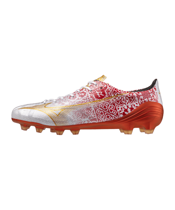 Mizuno Alpha Made in Japan FG Sergio Ramos Weiss Gold F04 - weiss