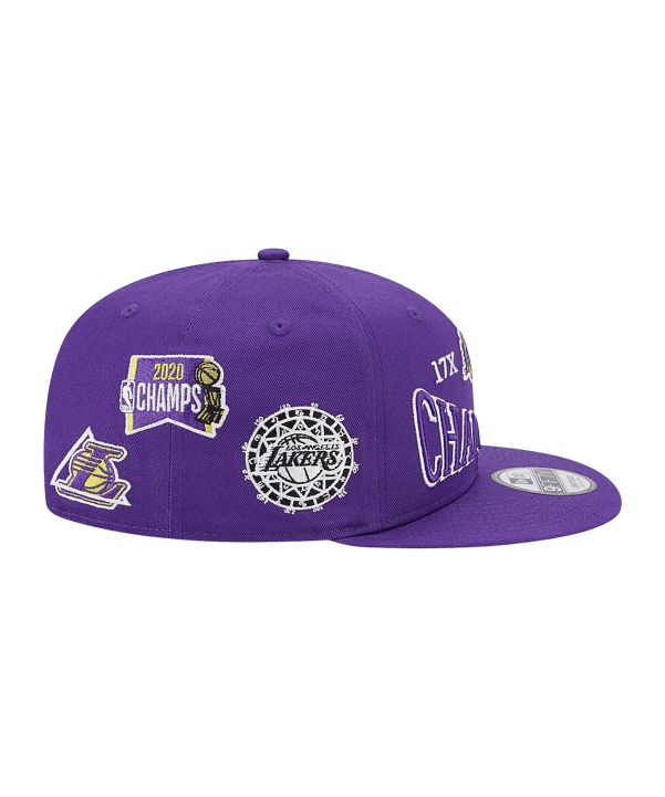 New Era LA Lakers Champion 9Fifty Cap Lila - lila