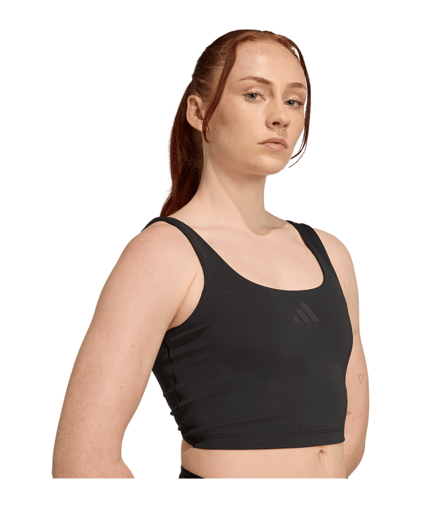 adidas Optime Workout Twist Light Sport-BH Damen - schwarz