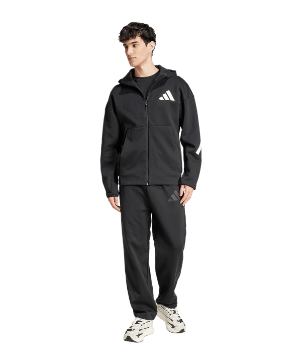 adidas Z.N.E Open-Hem Jogginghose Schwarz - schwarz