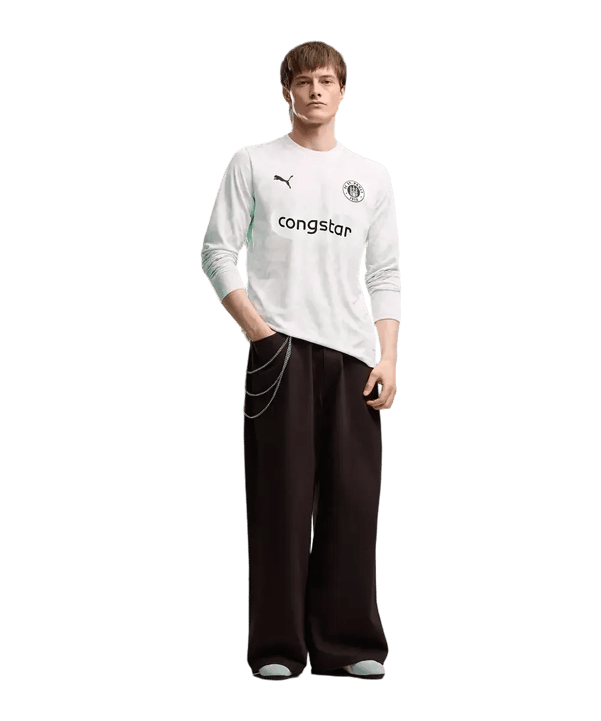PUMA FC St. Pauli Replica Maglia maniche lunghe 3rd 2026/2027 Verde C03 - verde