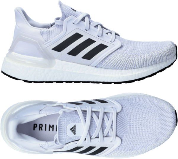adidas Ultra Boost 20 Running Grau Rot - grau