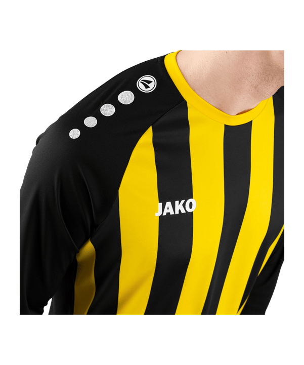 JAKO Inter Trikot langarm Schwarz Gelb F803 - schwarz