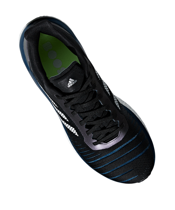adidas Solar Drive Running Schwarz Blau - schwarz