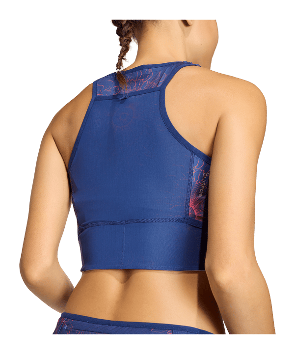 adidas Adizero Labrum Bralet Canottiera Donna Blu Scuro - rosso