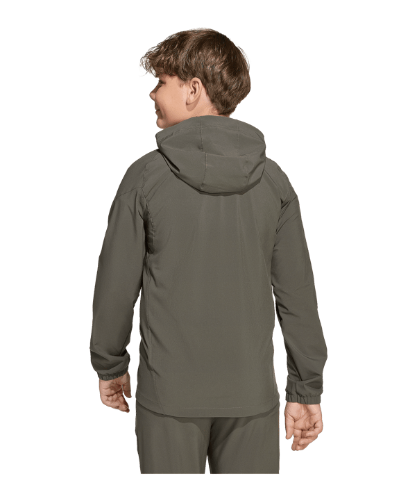 adidas Real Madrid Vis Tech Travel Jacke Kids Grau - grau