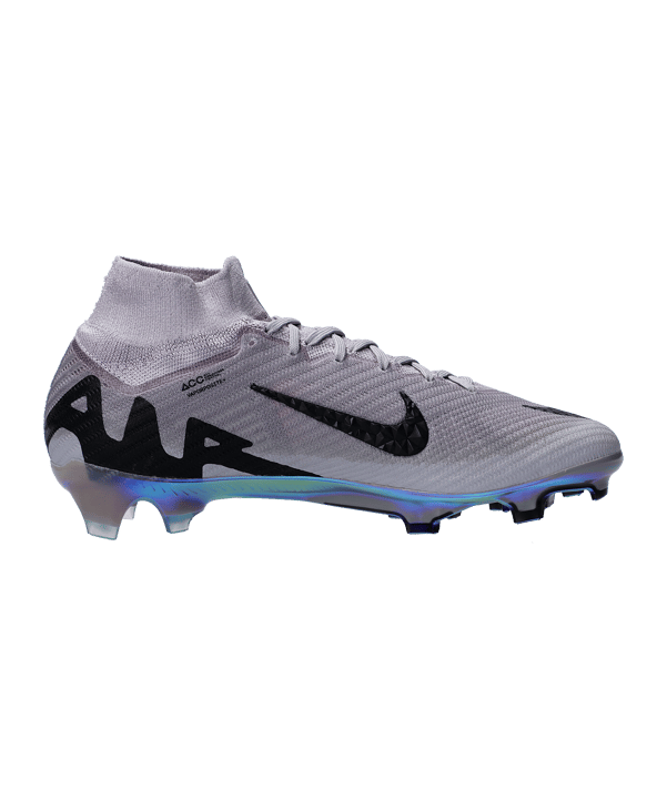 Nike Mercurial Superfly IX Elite FG Rising Gem Grau Schwarz F001 - grau