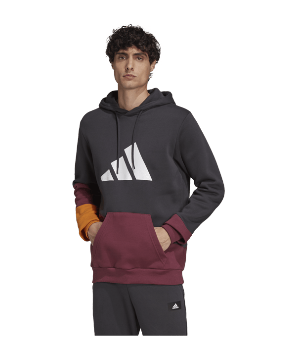 adidas Hoody Grau Lila Gelb - grau
