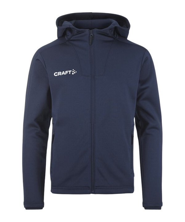 Craft Evolve 2.0 Brushed Kapuzenjacke Kids Blau - blau