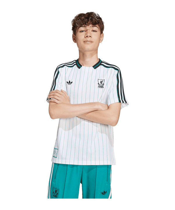 adidas FC Liverpool Icon Trikot Kids Weiß - weiss
