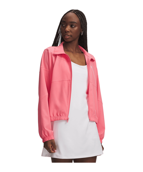 Under Armour Rival Woven Jacke Damen Rosa F600 - rosa
