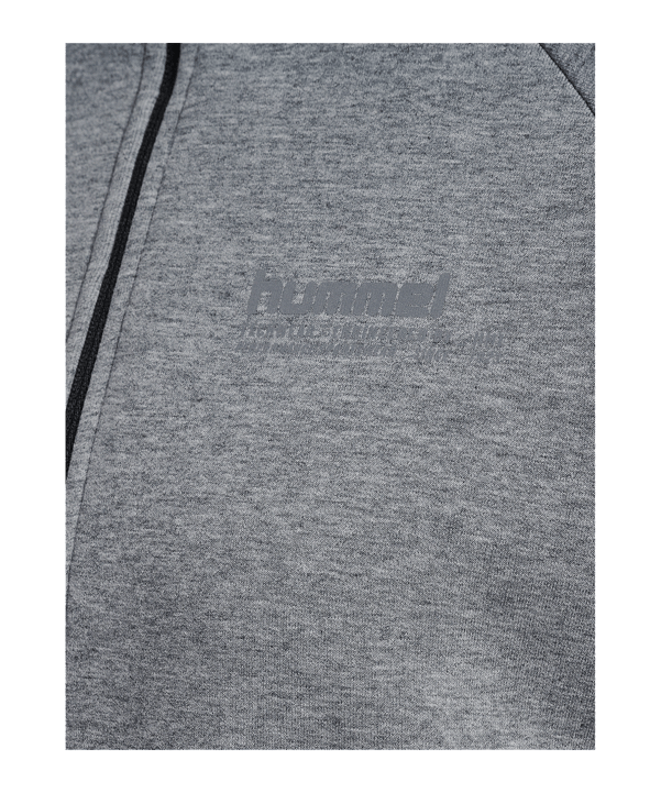 Hummel Tech Fleece Boxy Half Zip Sweatshirt Damen Grau F2006 - grau