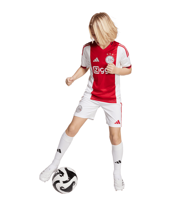 adidas Ajax Amsterdam Trikot Home 2025/2026 Kids Weiß - weiss
