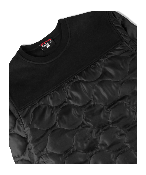 Babylon LA Quilted Sweatshirt Schwarz - schwarz