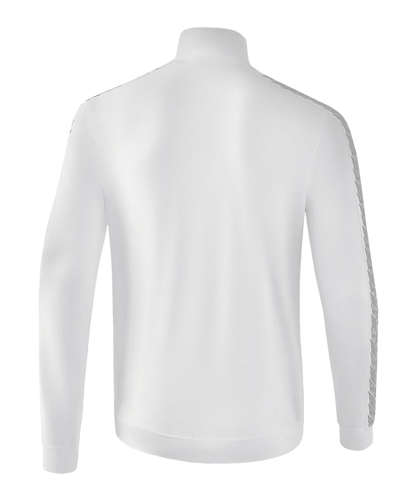 Erima Essential Team Tracktop Jacke Weiss Grau - weiss