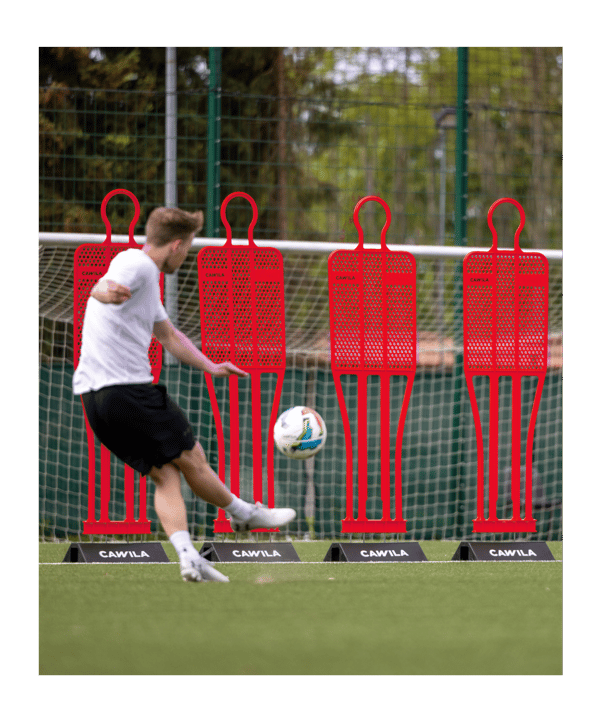Cawila Trainingsdummy ACADEMY 180cm Rot | Freistoßdummy aus sehr robustem Kunststoff - rot