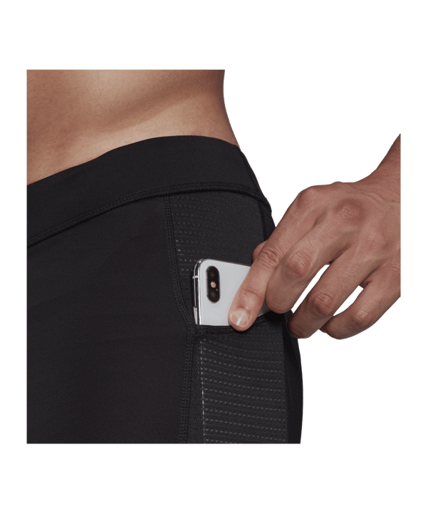 adidas Own the Run Tight Running Schwarz Silber - schwarz