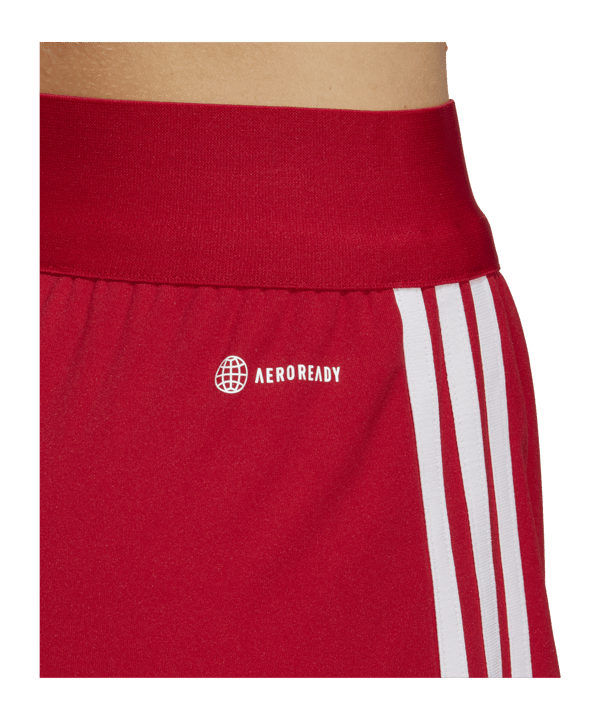 adidas Tiro 23 Short Low Damen Rot Weiss - rot
