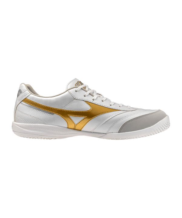 Mizuno Morelia Sala Pro IN Bright Gold Weiß F50 - weiss
