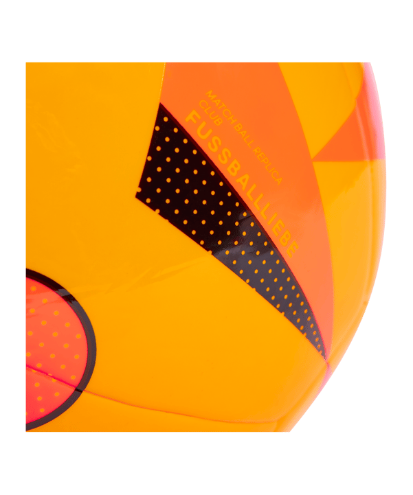 adidas Fussballliebe Club Trainingsball EM 2024 Gold Rot Schwarz - gold