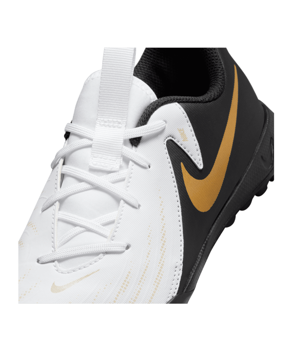 Nike Jr Phantom GX II Academy TF Kids Mad Ready Weiss Schwarz Gold F100 - weiss