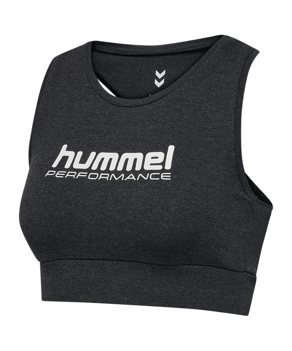Hummel Pulse Logo Light Support Sport-BH Damen Schwarz F2508 - schwarz