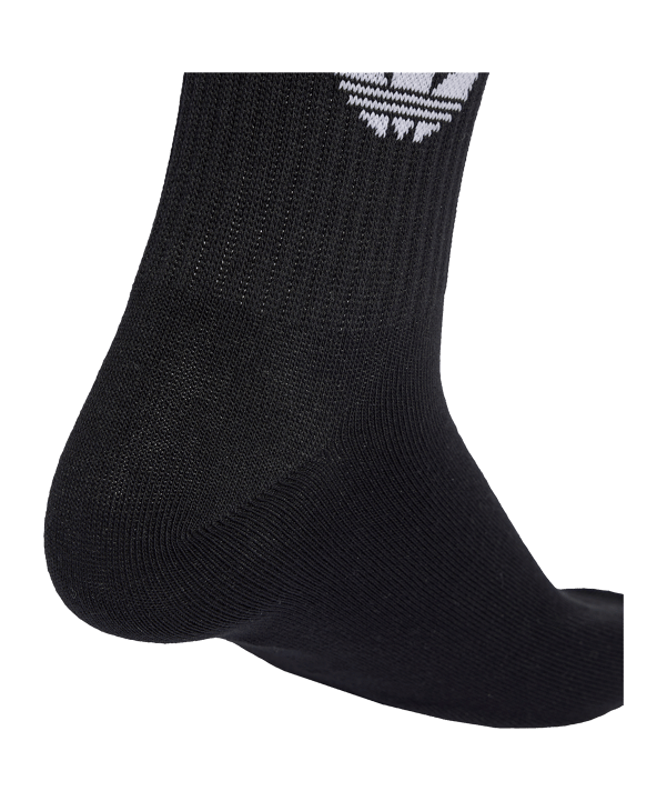 adidas Originals 3 Stripes Crew 10 Pairs Socken Schwarz - schwarz