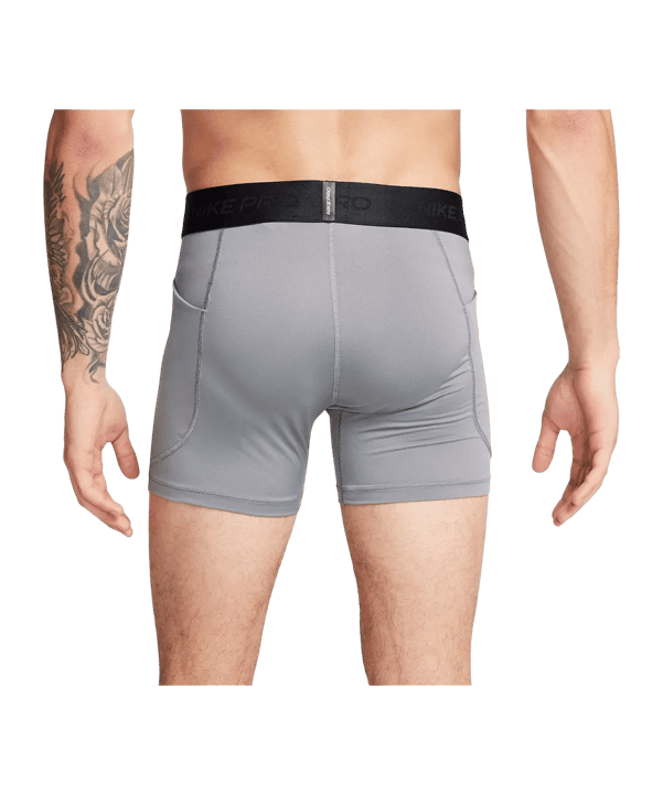 Nike Pro Brief-Lined Short Grau F084 - grau