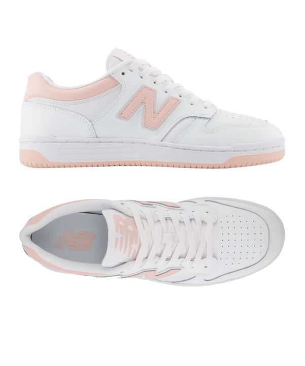 New Balance 480 Weiss Rosa FLPH - weiss
