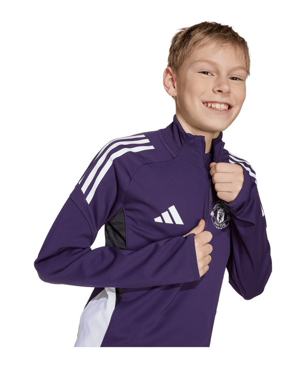adidas Manchester United Training Sweatshirt Kids Lila - lila