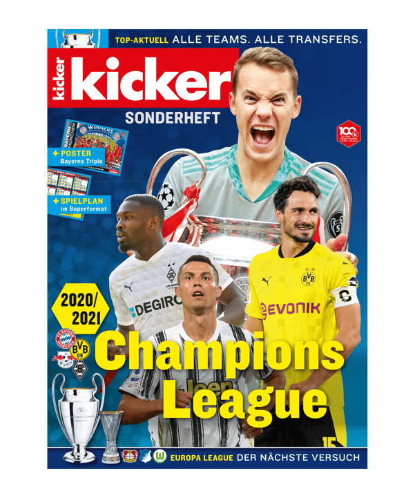 kicker Champions League Sonderheft 2020/2021 - rot
