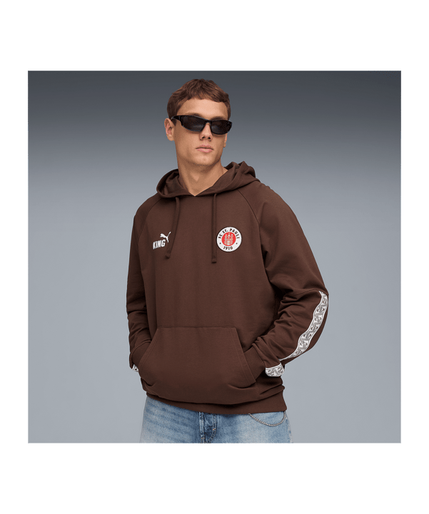 PUMA FC St. Pauli King Hoody Braun F01 - braun
