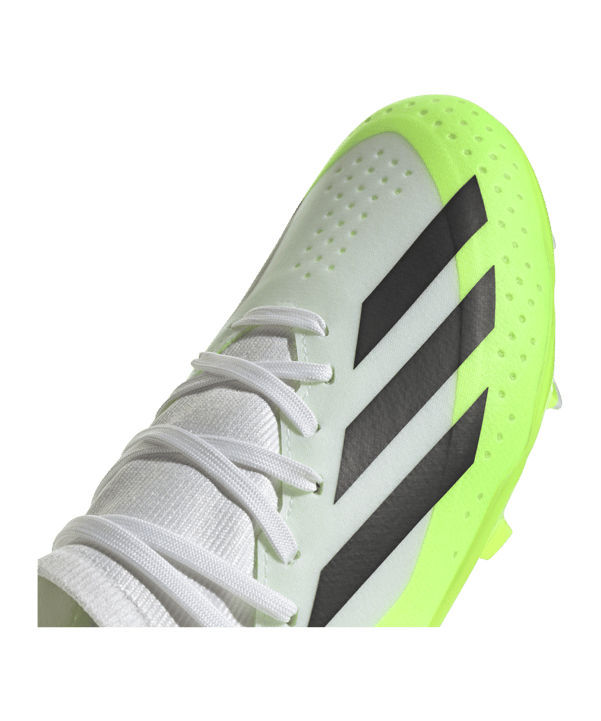 adidas X Crazyfast.3 FG Crazyrush Kids Weiss Schwarz Gelb - weiss