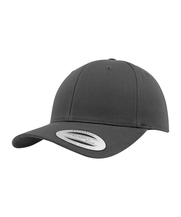 Merch Curved Classic Snapback Cap Charcoal - braun